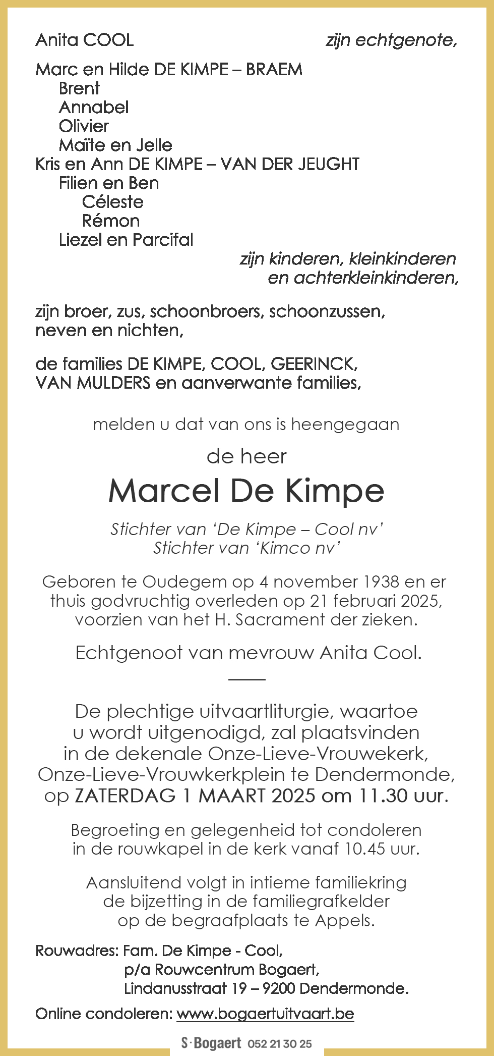 Marcel De Kimpe