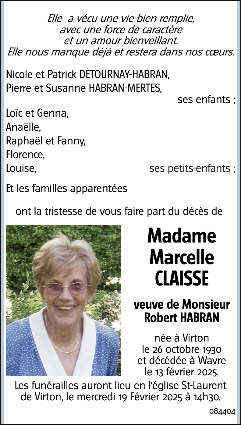 Marcelle CLAISSE