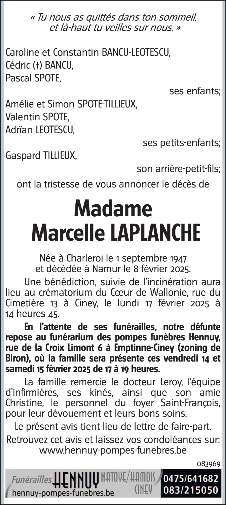 Marcelle LAPLANCHE
