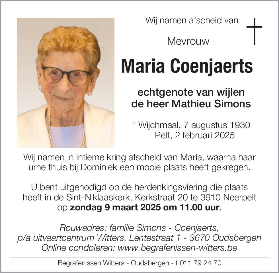 Maria Coenjaerts