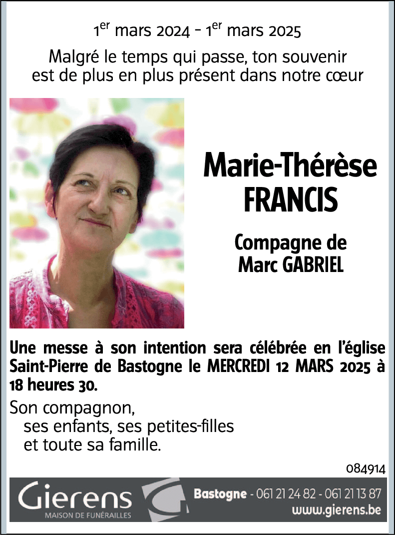 Marie-Thérèse FRANCIS