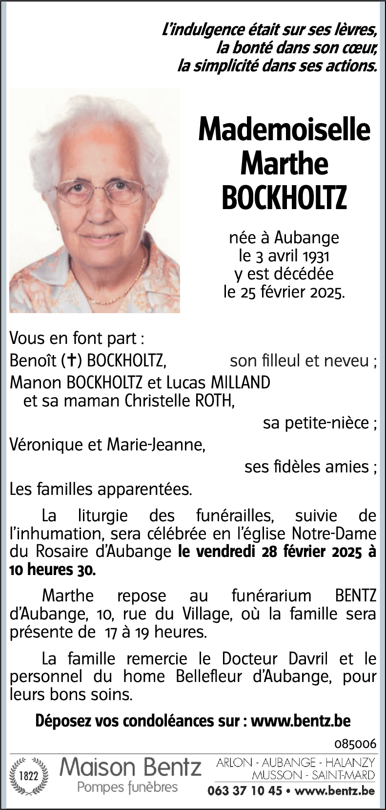 Marthe BOCKHOLTZ