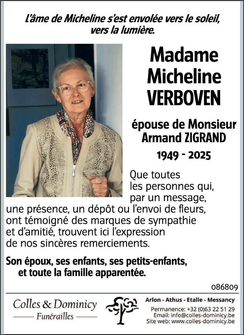 Micheline VERBOVEN