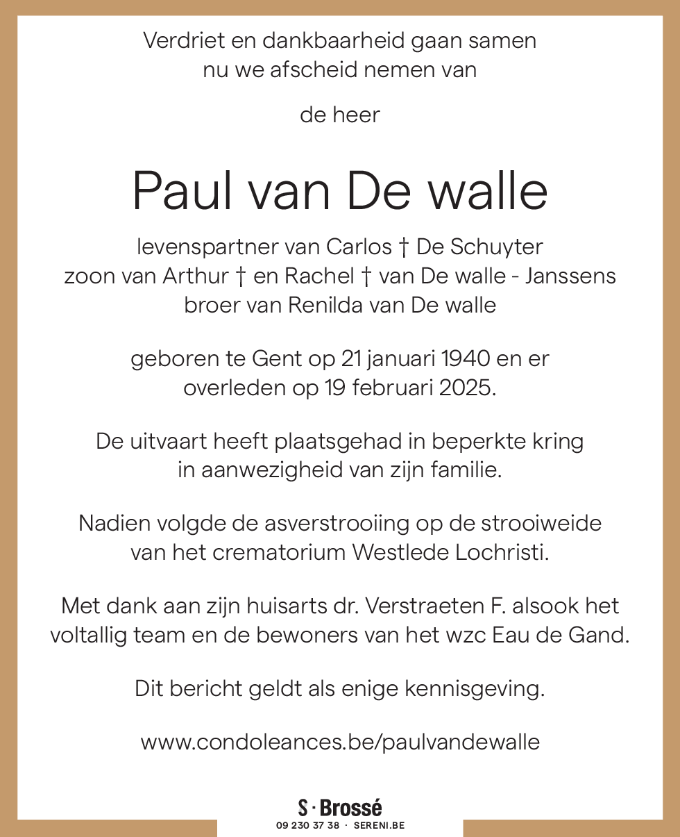 Paul van De walle