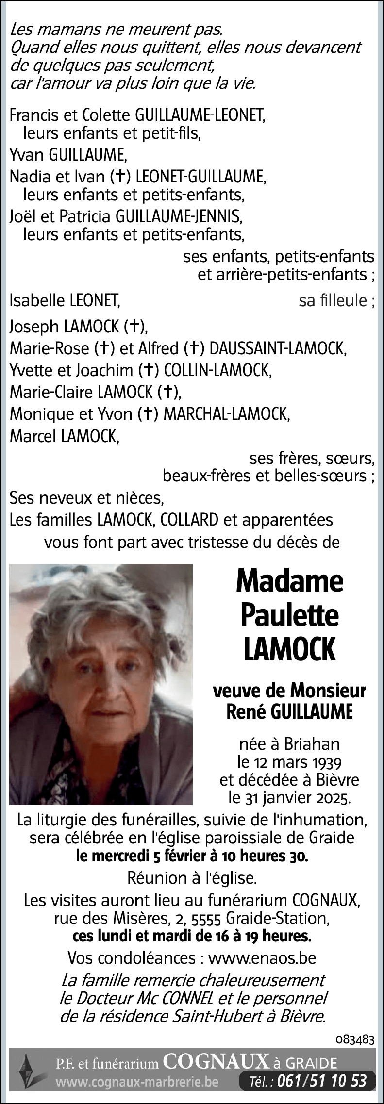 Paulette LAMOCK