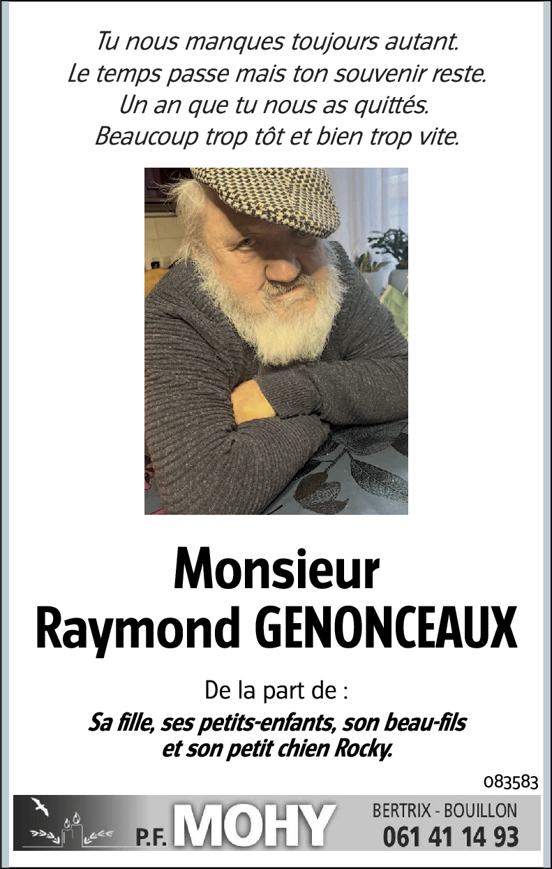 Raymond GENONCEAUX