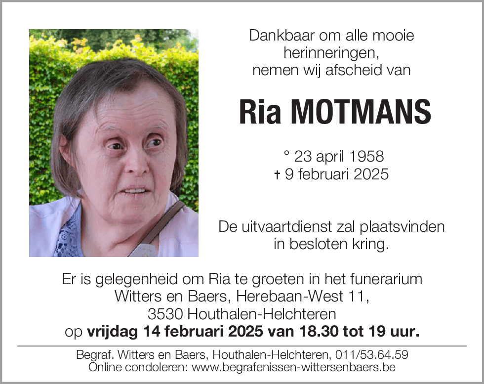 Ria Motmans