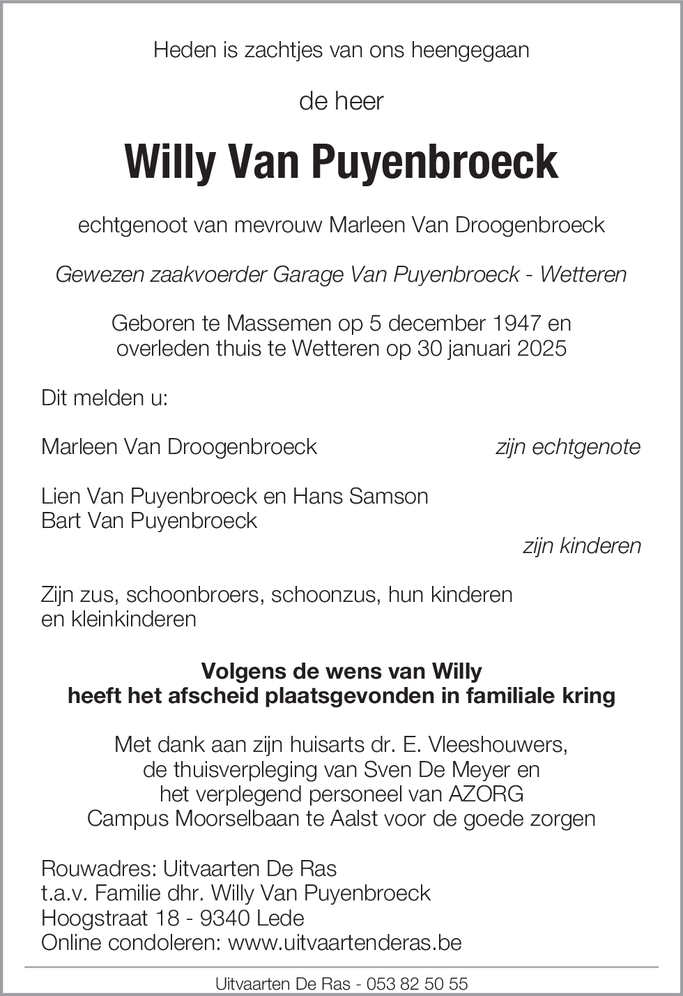 Willy Van Puyenbroeck