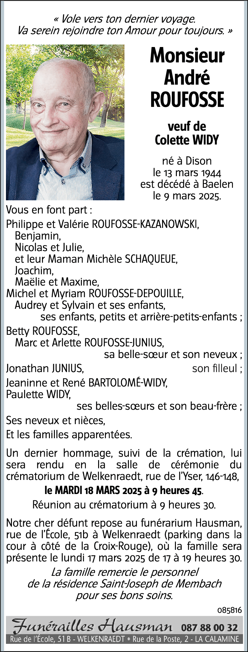 André ROUFOSSE