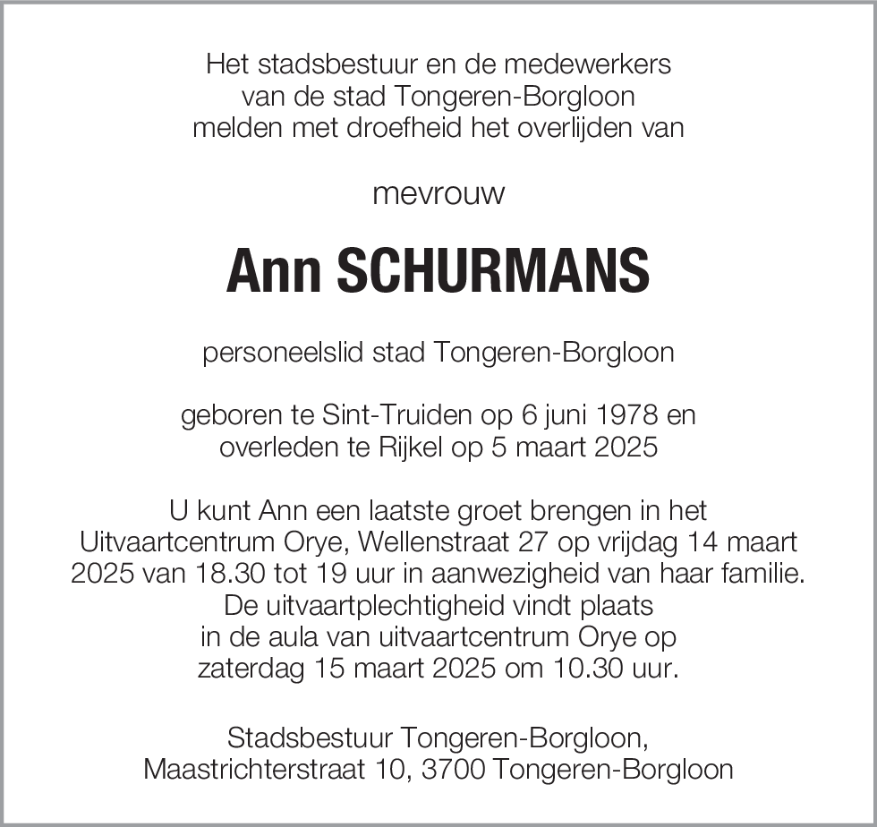 Ann Schurmans