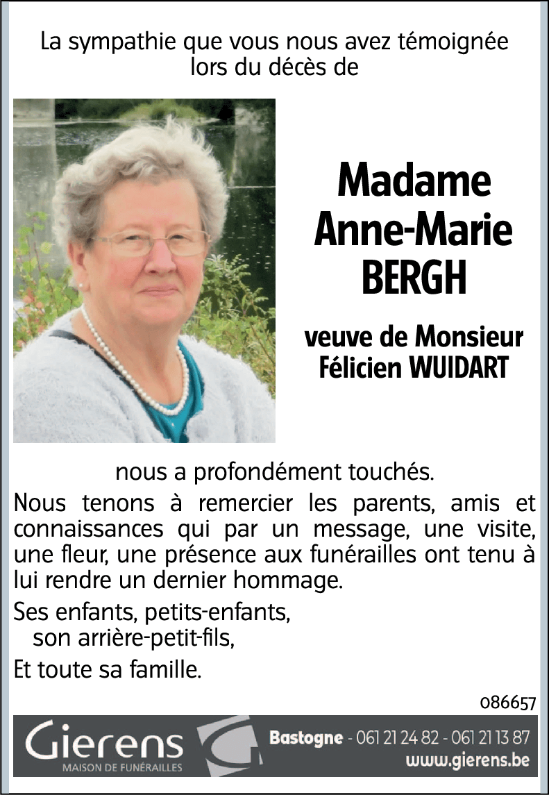 Anne-Marie BERGH