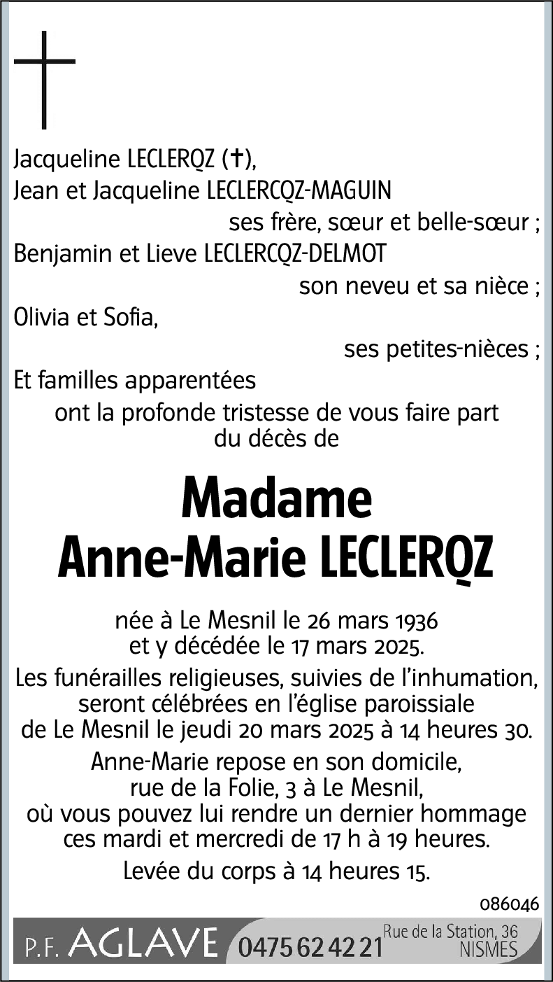 Anne-Marie LECLERQZ