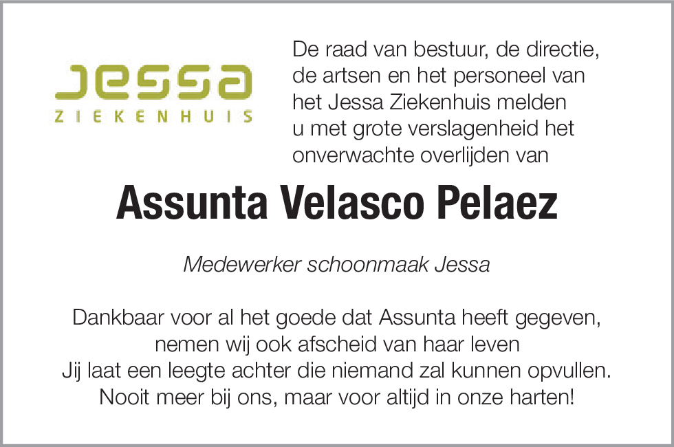 Assunta Velasco-Pelaez