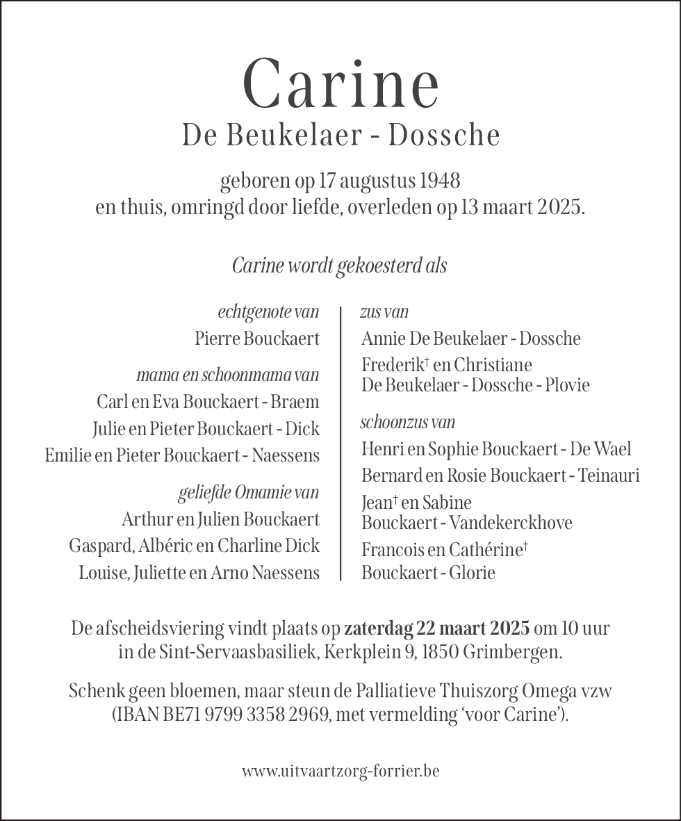 Carine De Beukelaer - Dossche