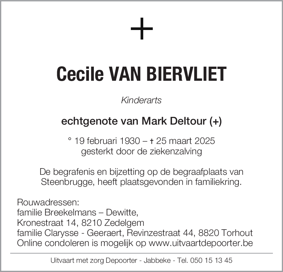 Cecile Van Biervliet
