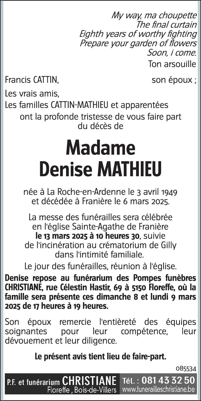 Denise MATHIEU