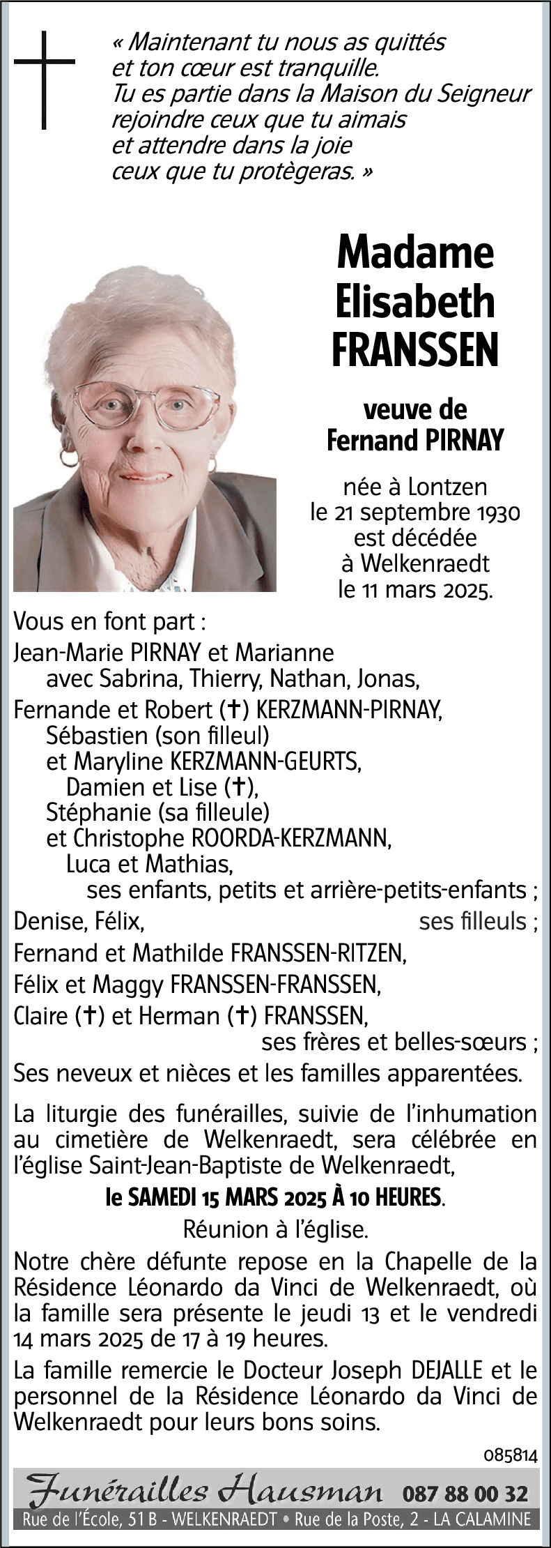 Elisabeth FRANSSEN
