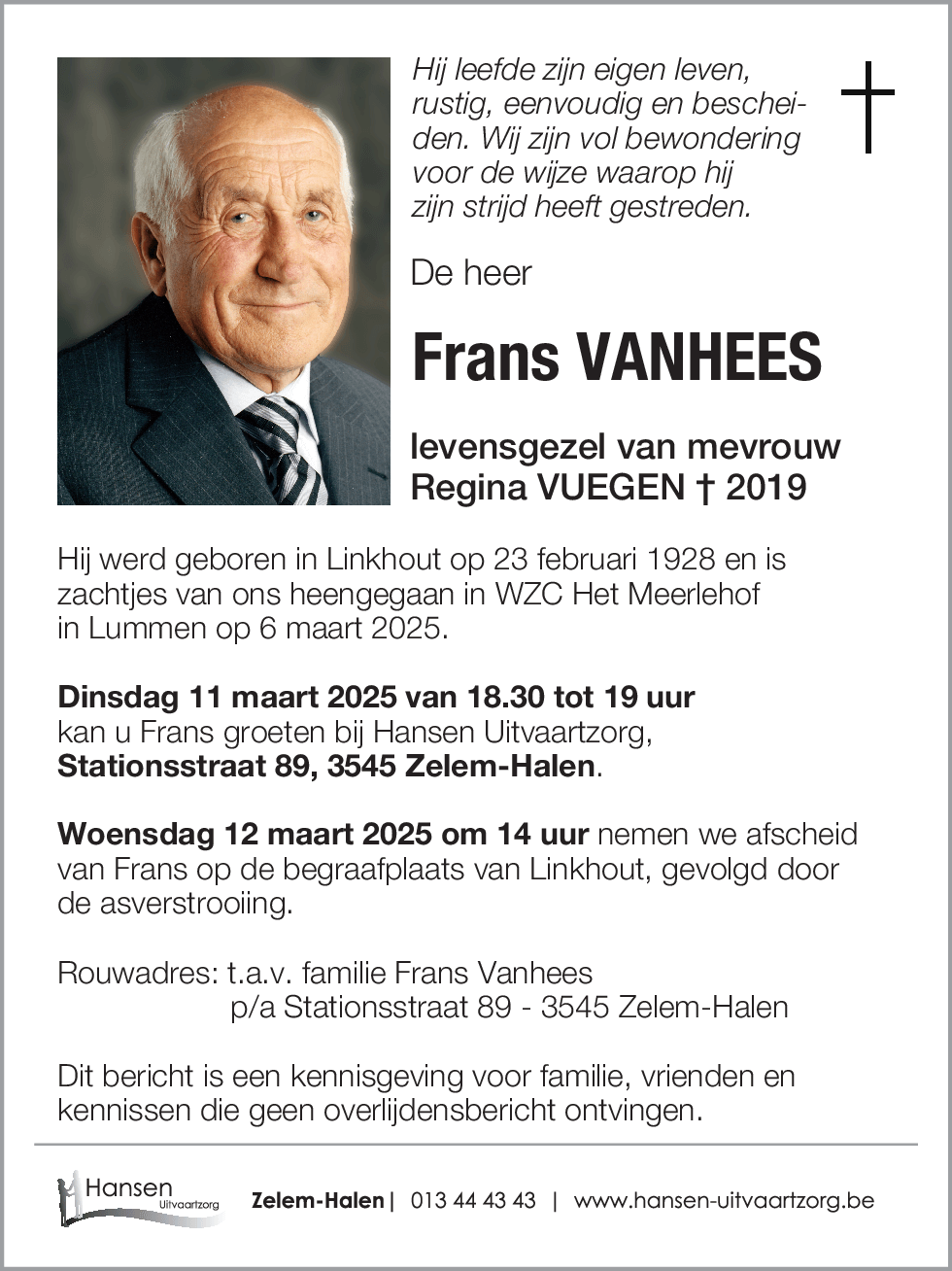 Frans VANHEES
