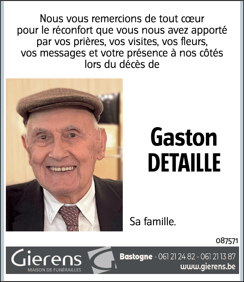 Gaston DETAILLE