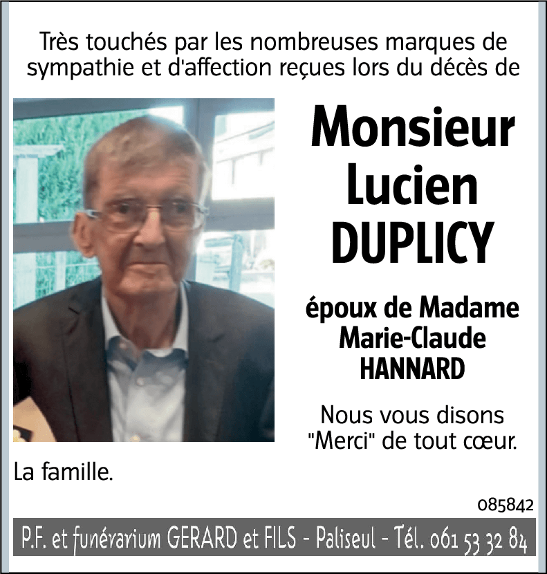 Lucien DUPLICY