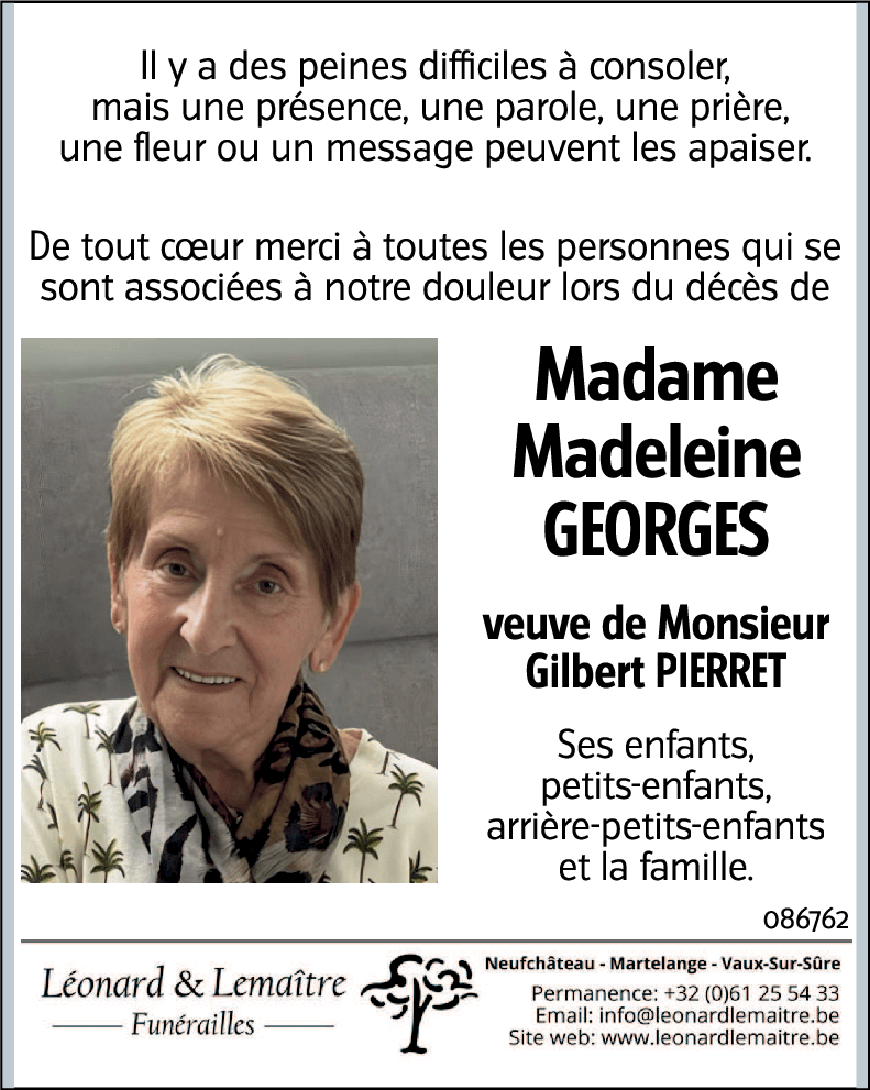 Madeleine GEORGES