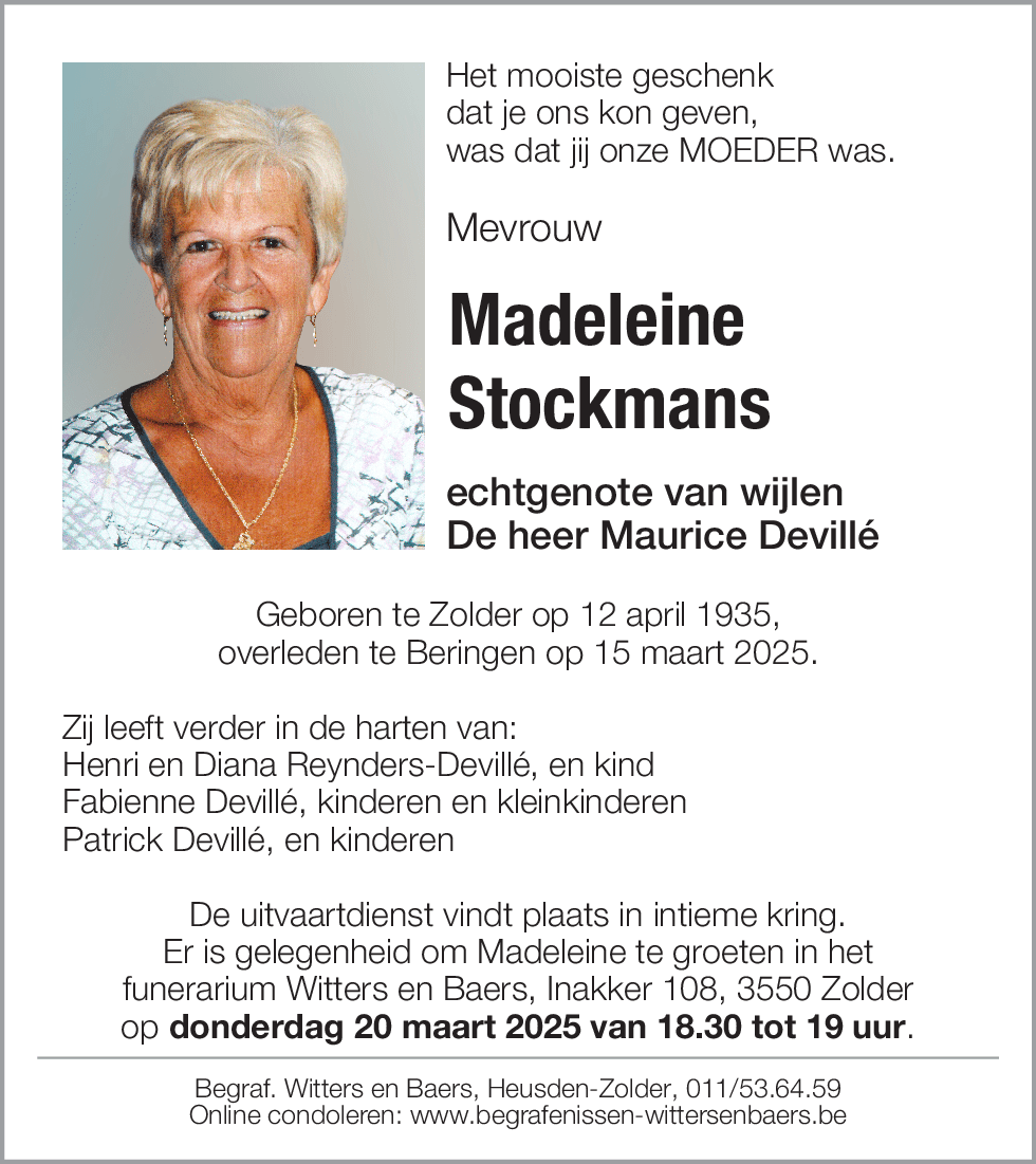 Madeleine Stockmans