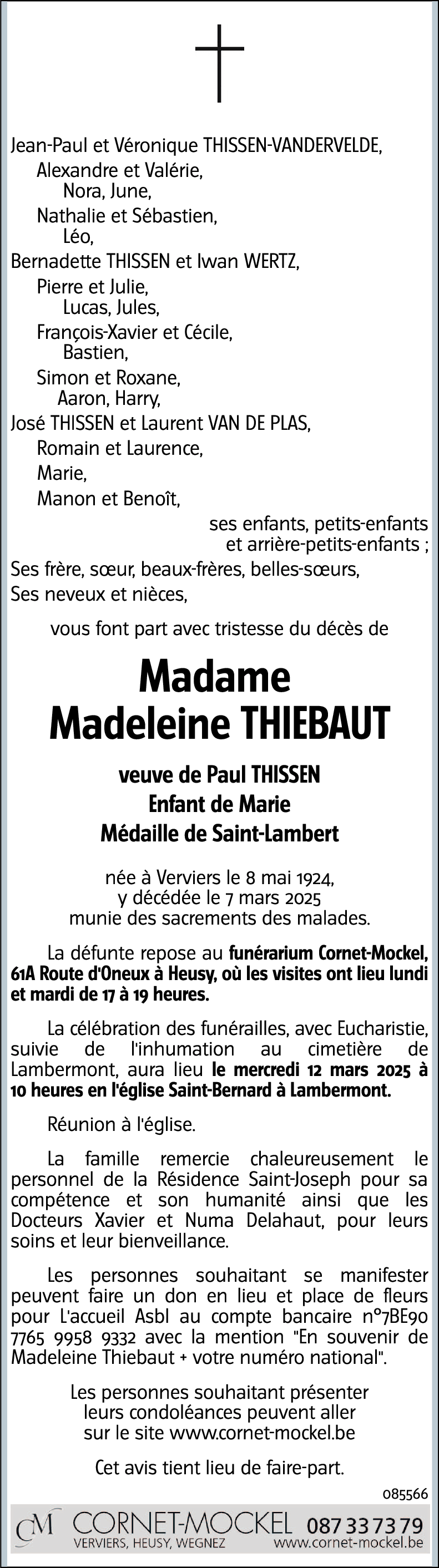 Madeleine THIEBAUT