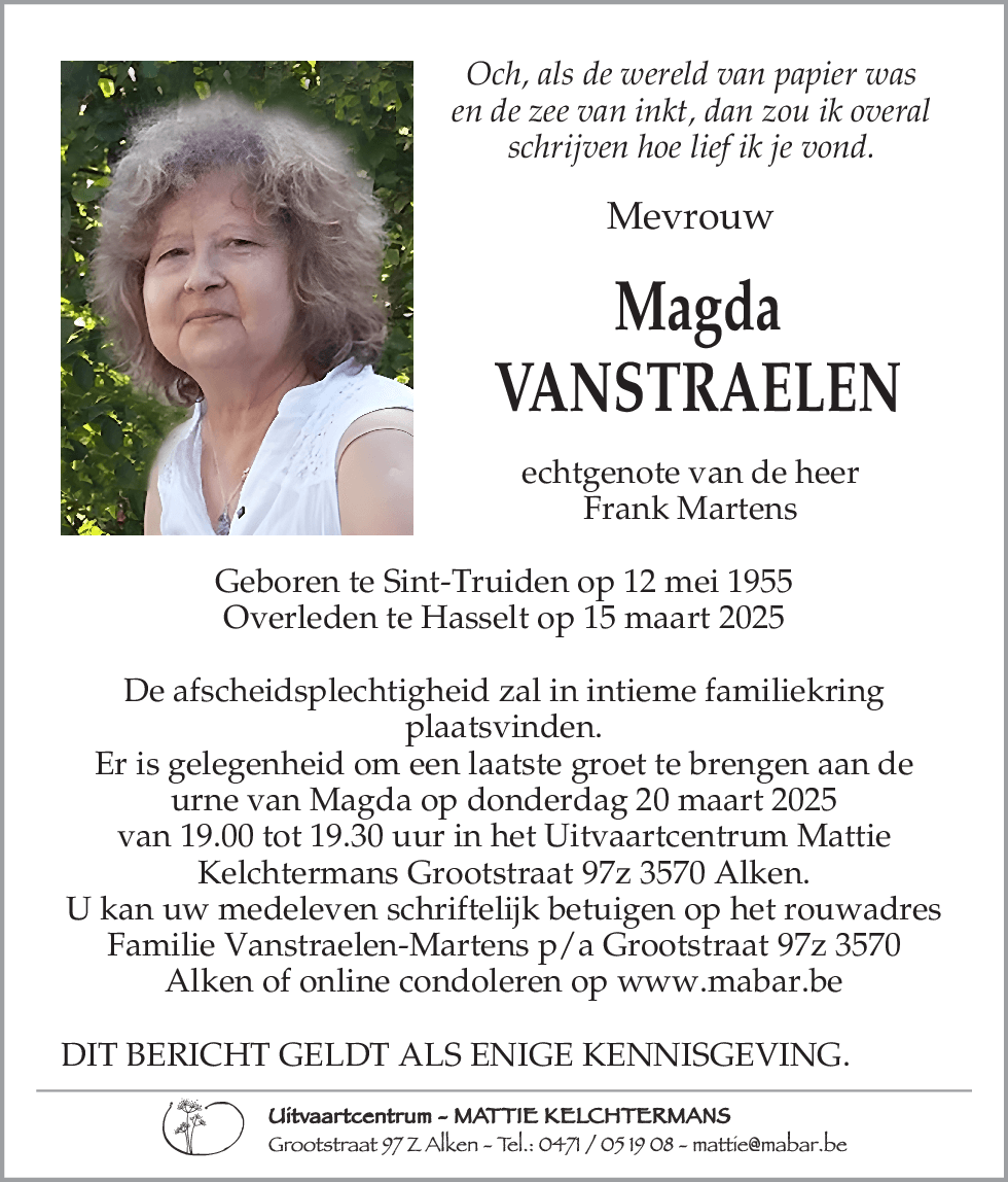 Magda Vanstraelen