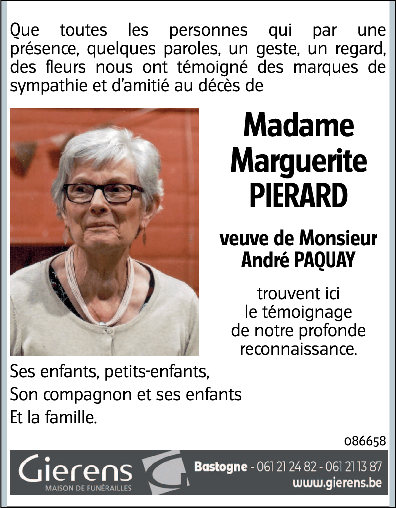 Marguerite PIERARD