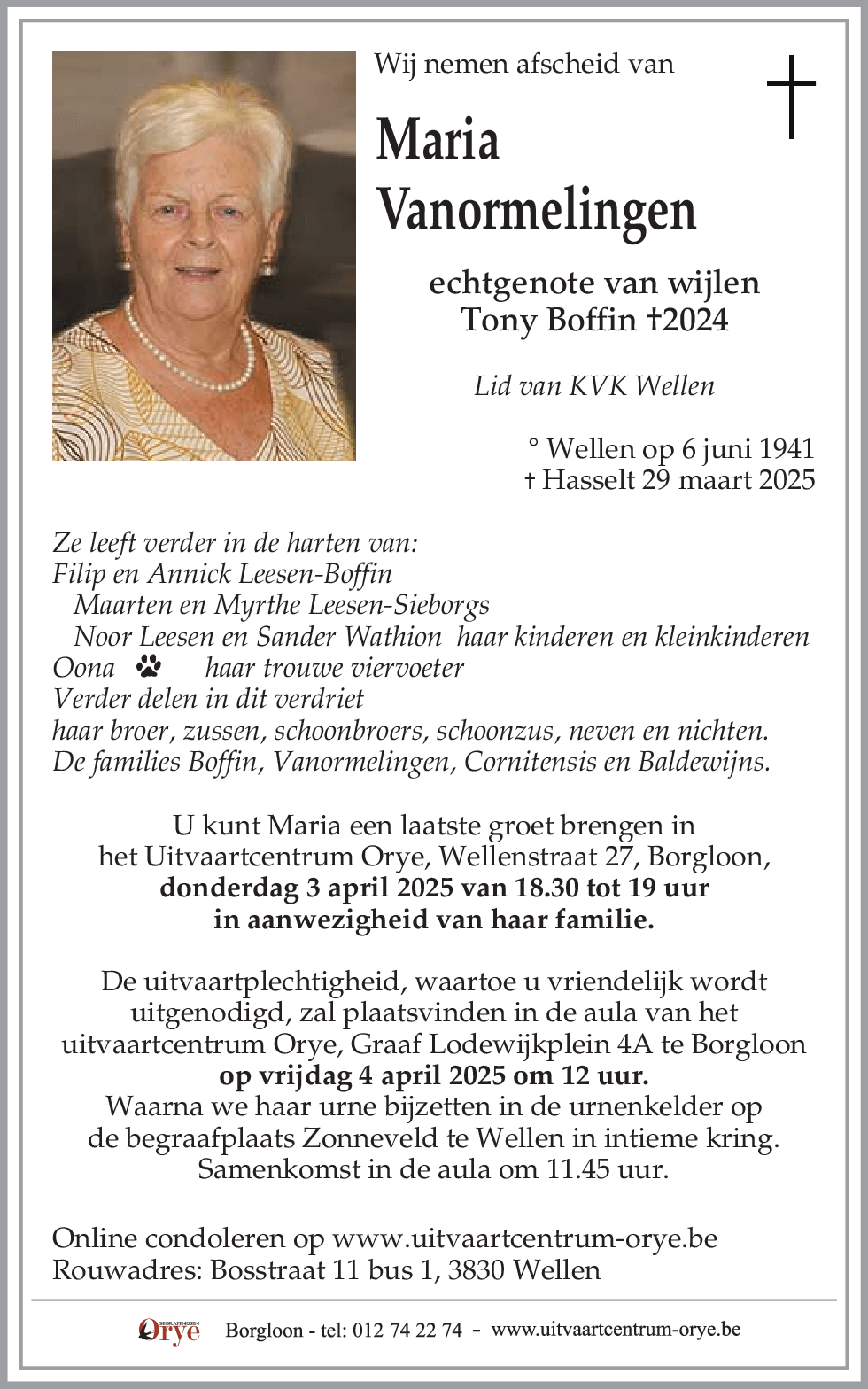 Maria Vanormelingen