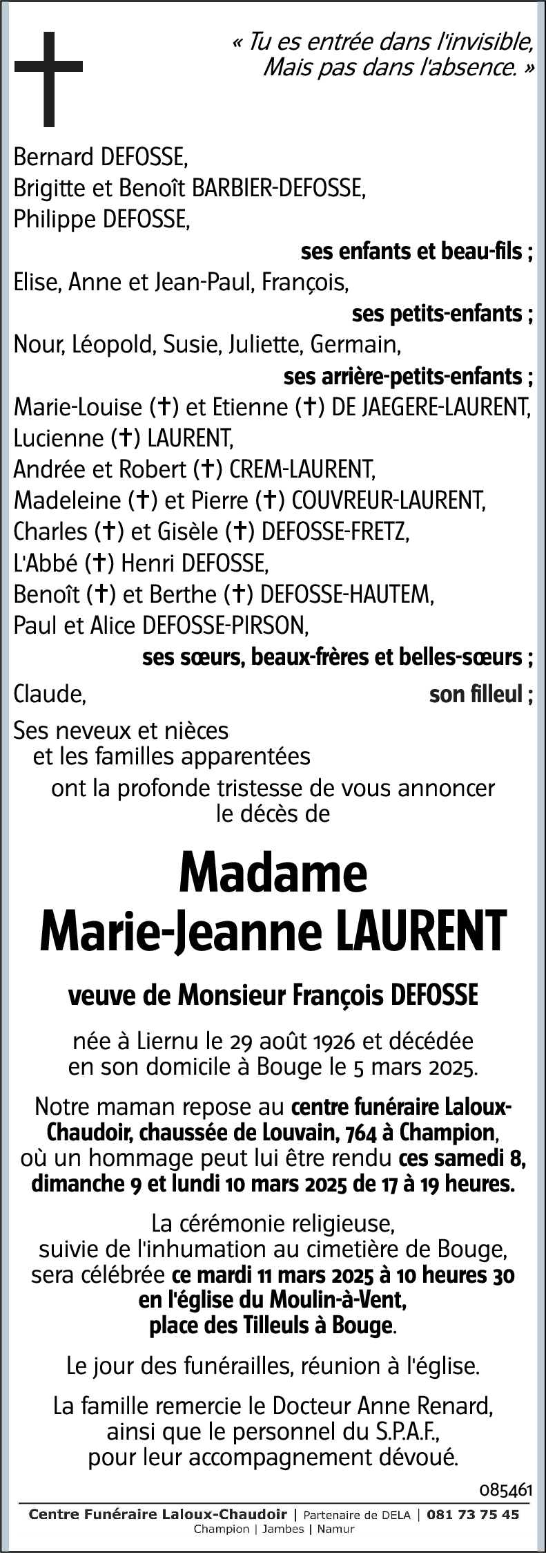 Marie-Jeanne LAURENT