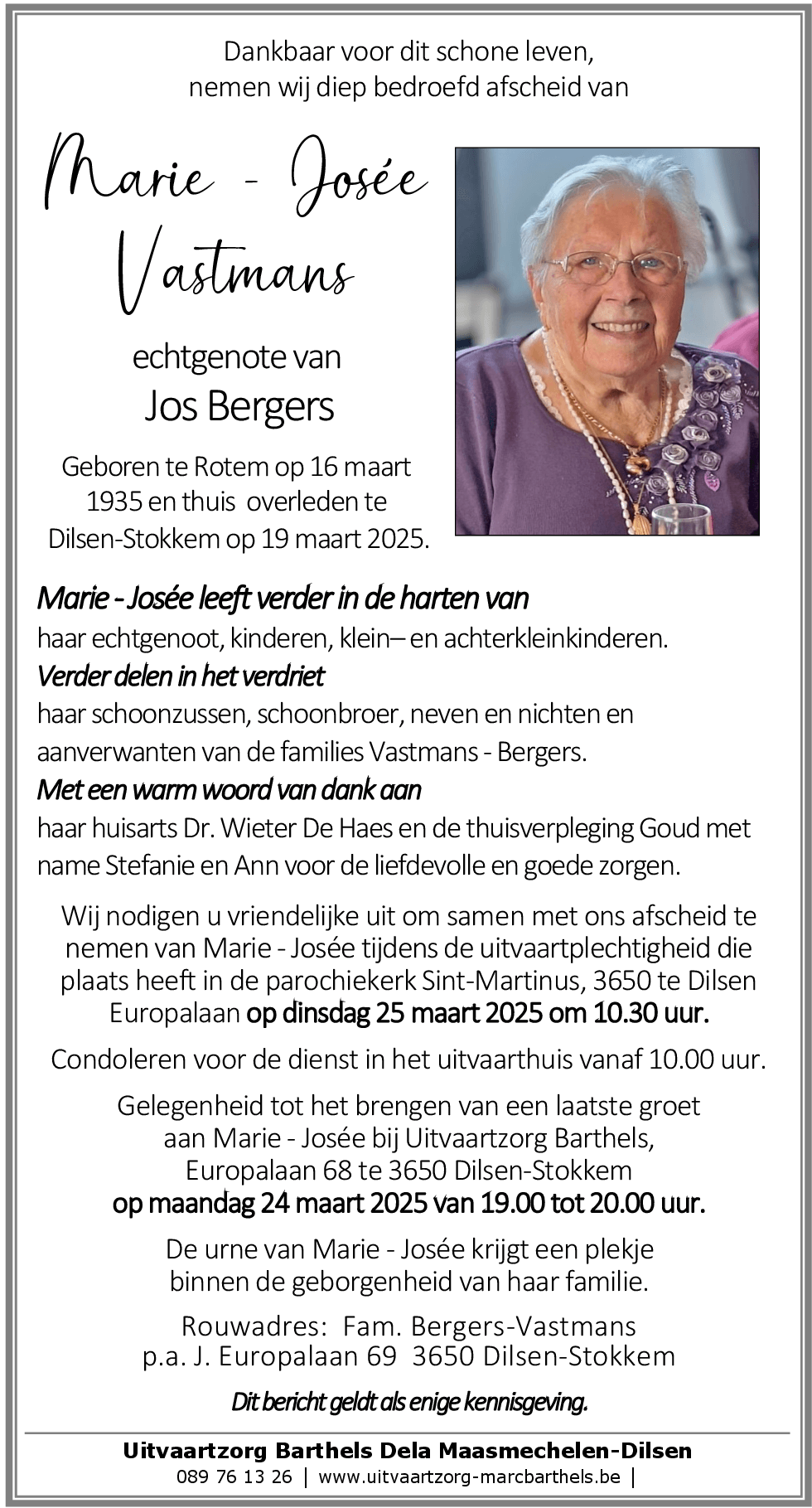 Marie-Josée Vastmans