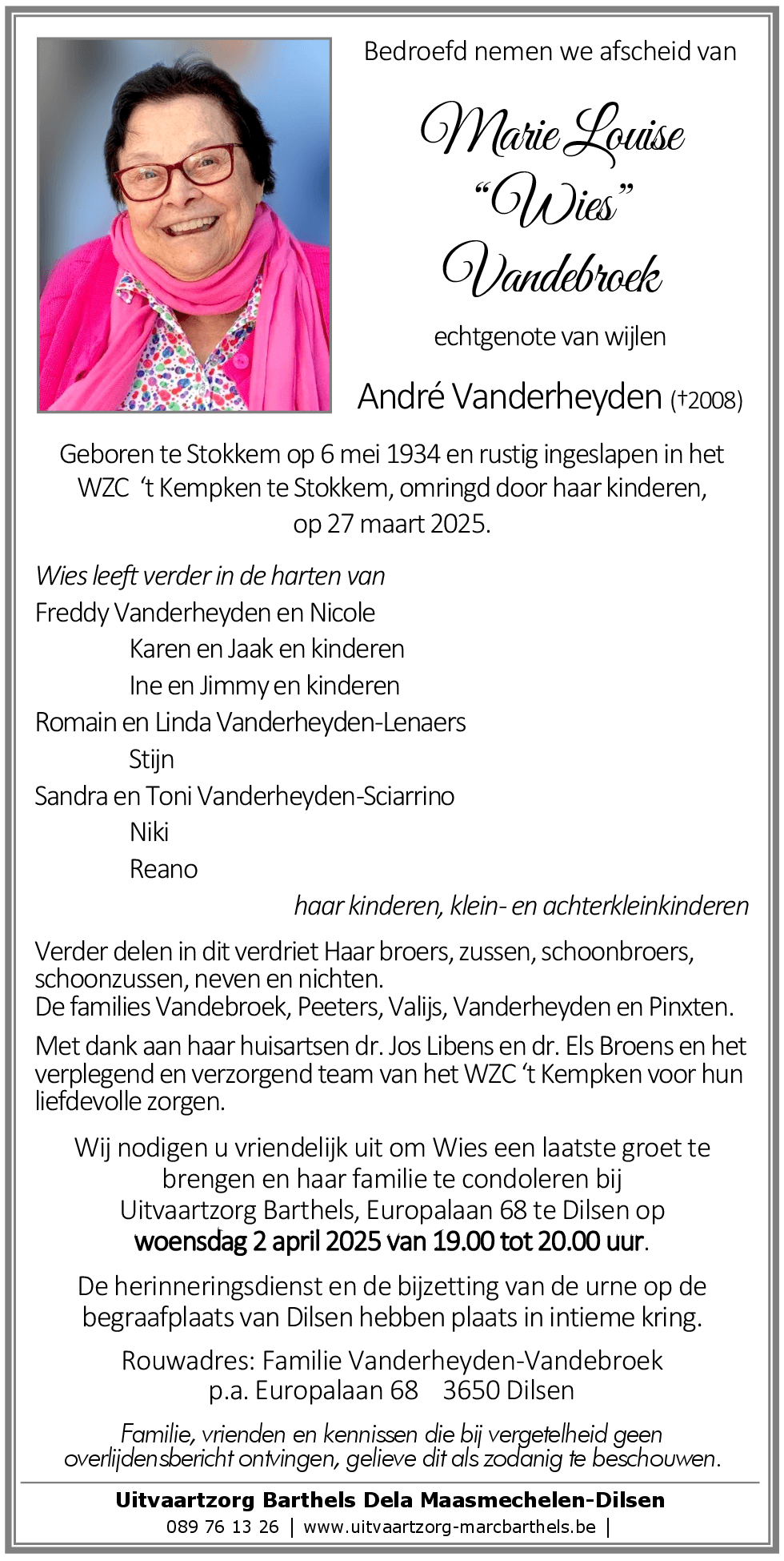 Marie Louise Vandebroek