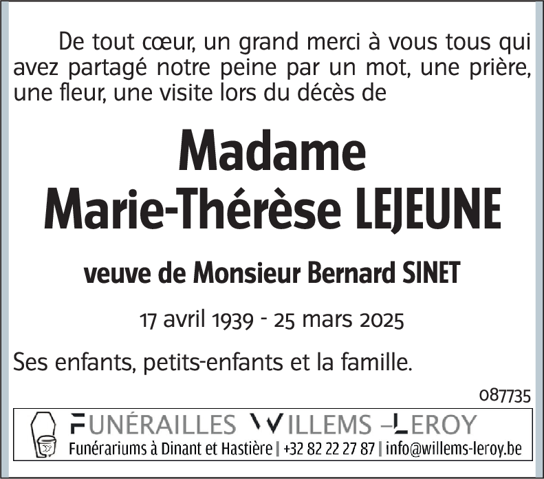 Marie-Thérèse LEJEUNE