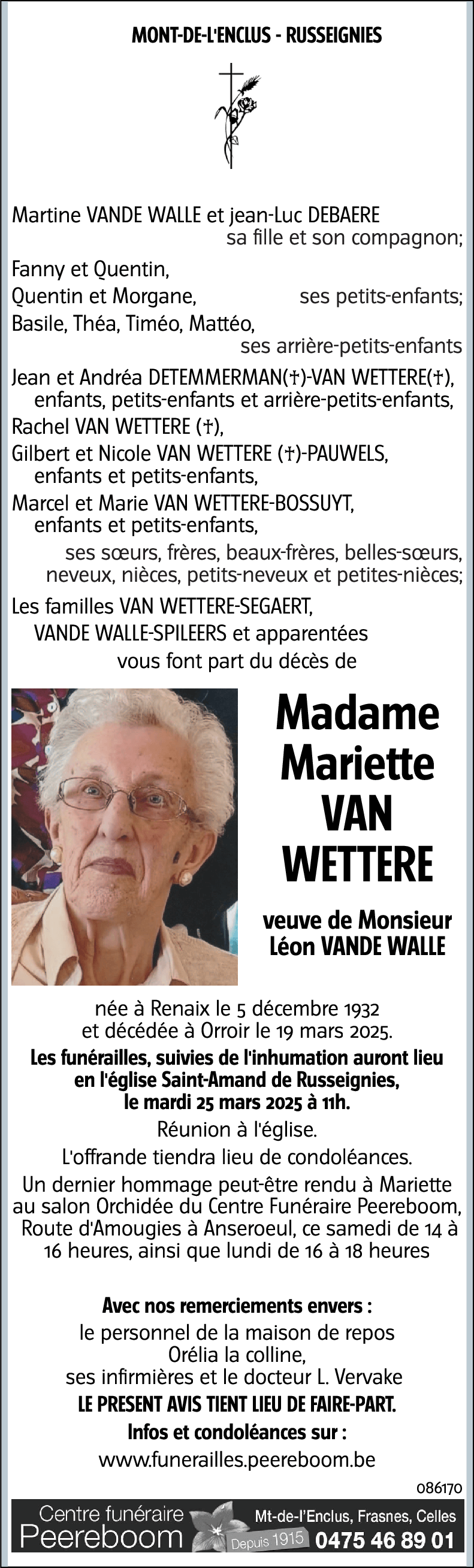 Mariette VAN WETTERE