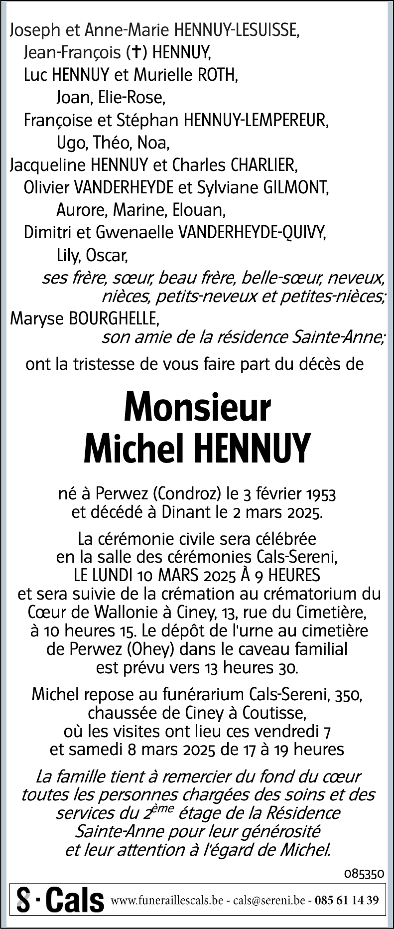 Michel HENNUY