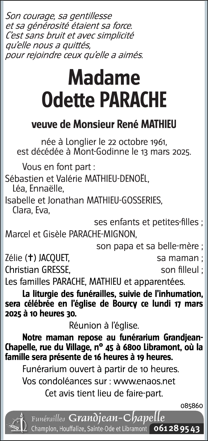 Odette PARACHE