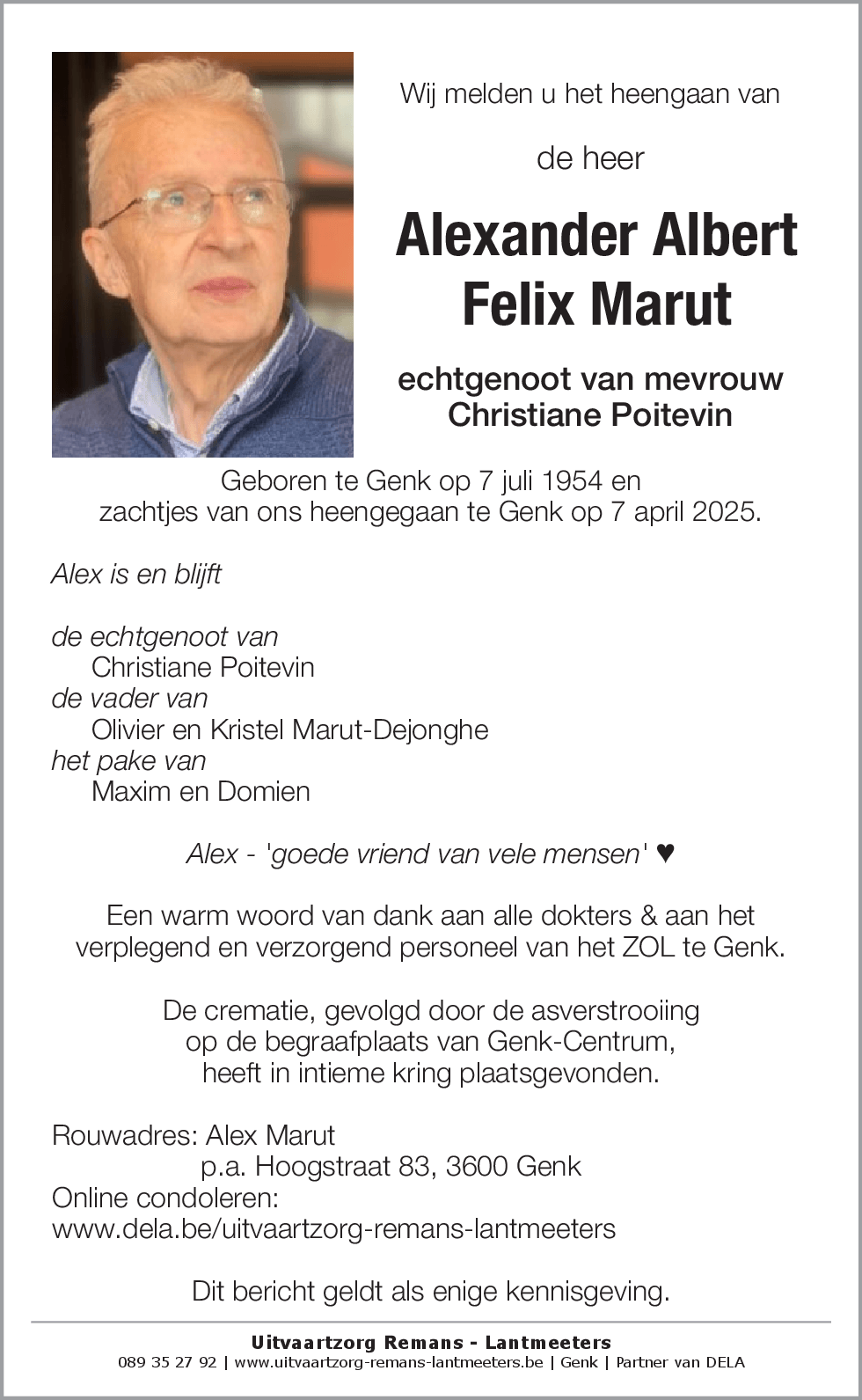 Alexander Albert Felix Marut