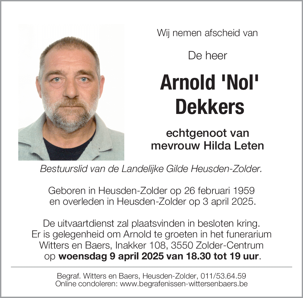 Arnold Dekkers