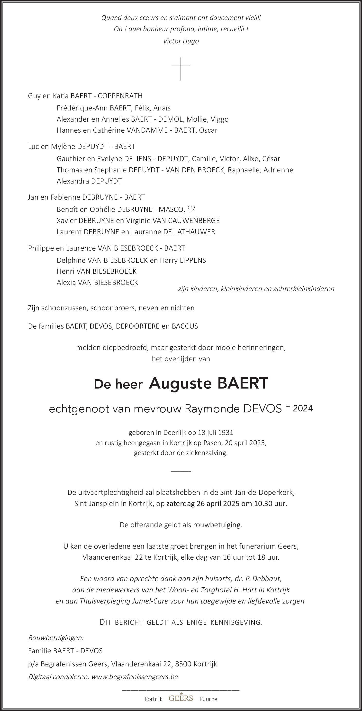 Auguste BAERT