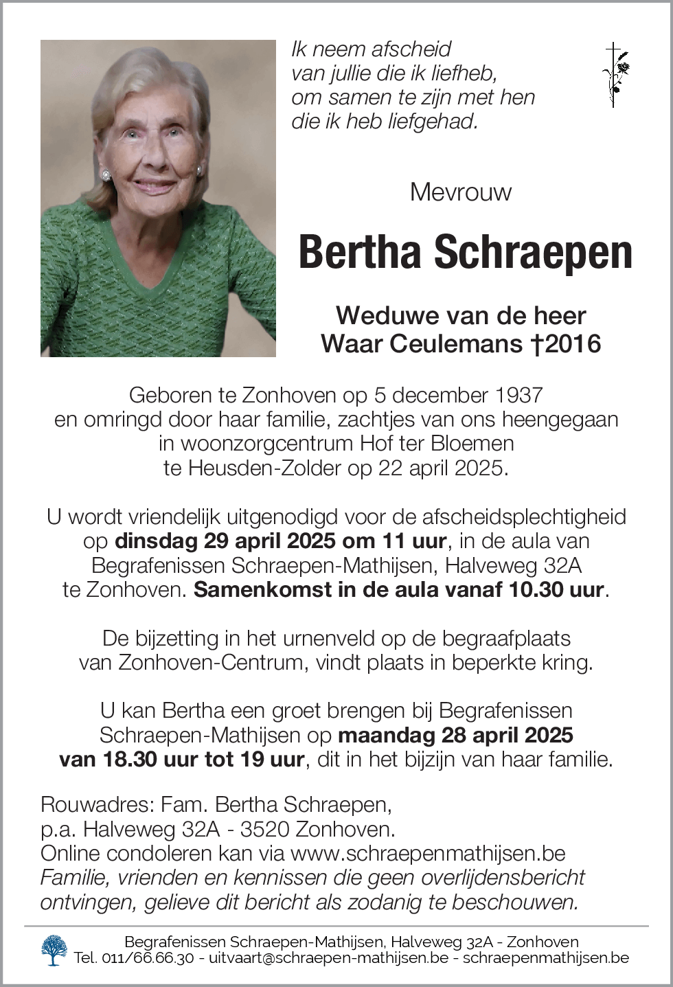 Bertha Schraepen