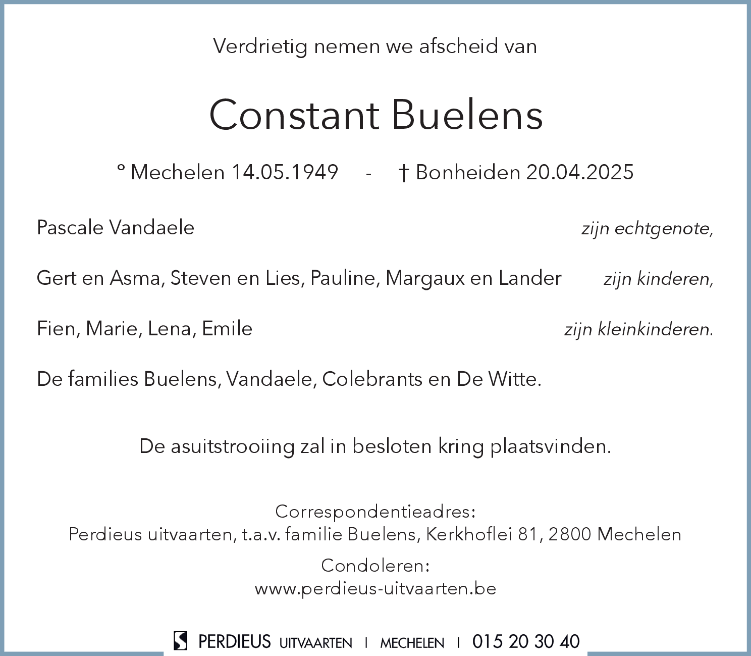 Buelens Constant