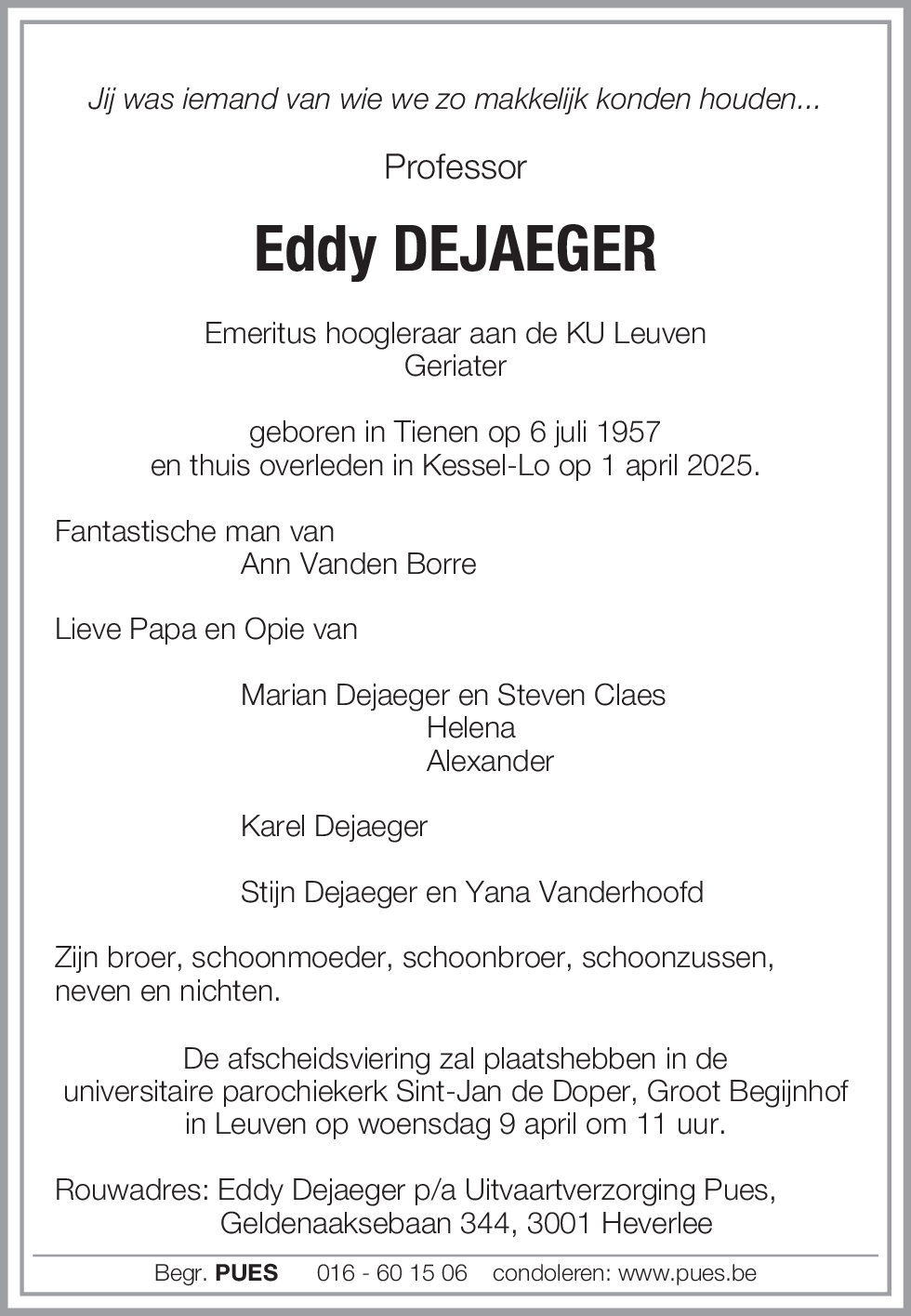Eddy Dejaeger