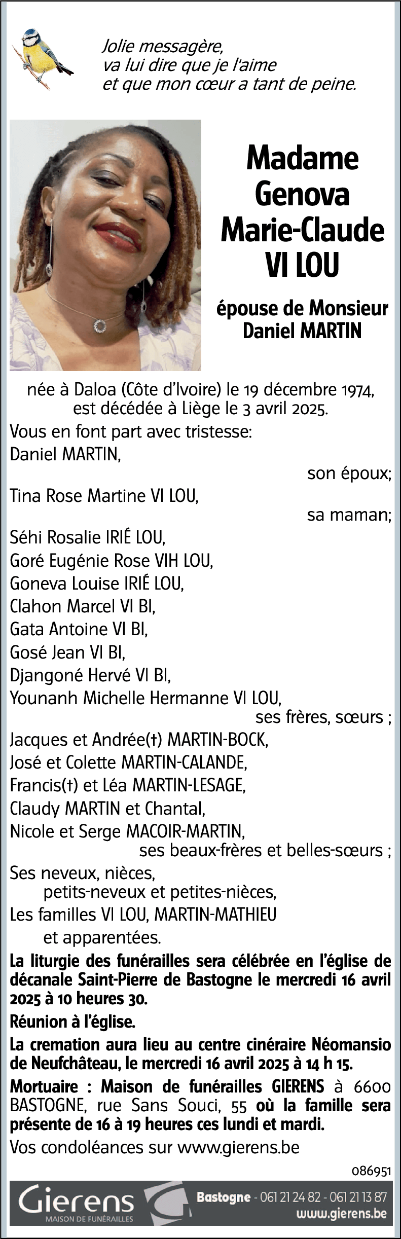 Genova Marie Claude VI LOU