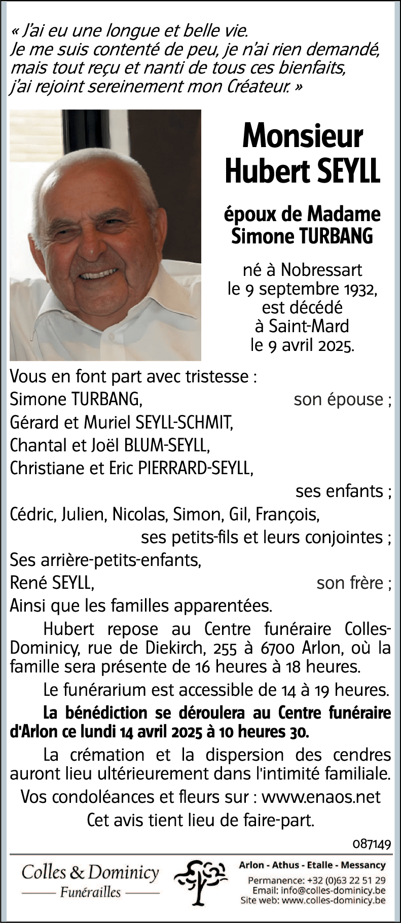 Hubert SEYLL