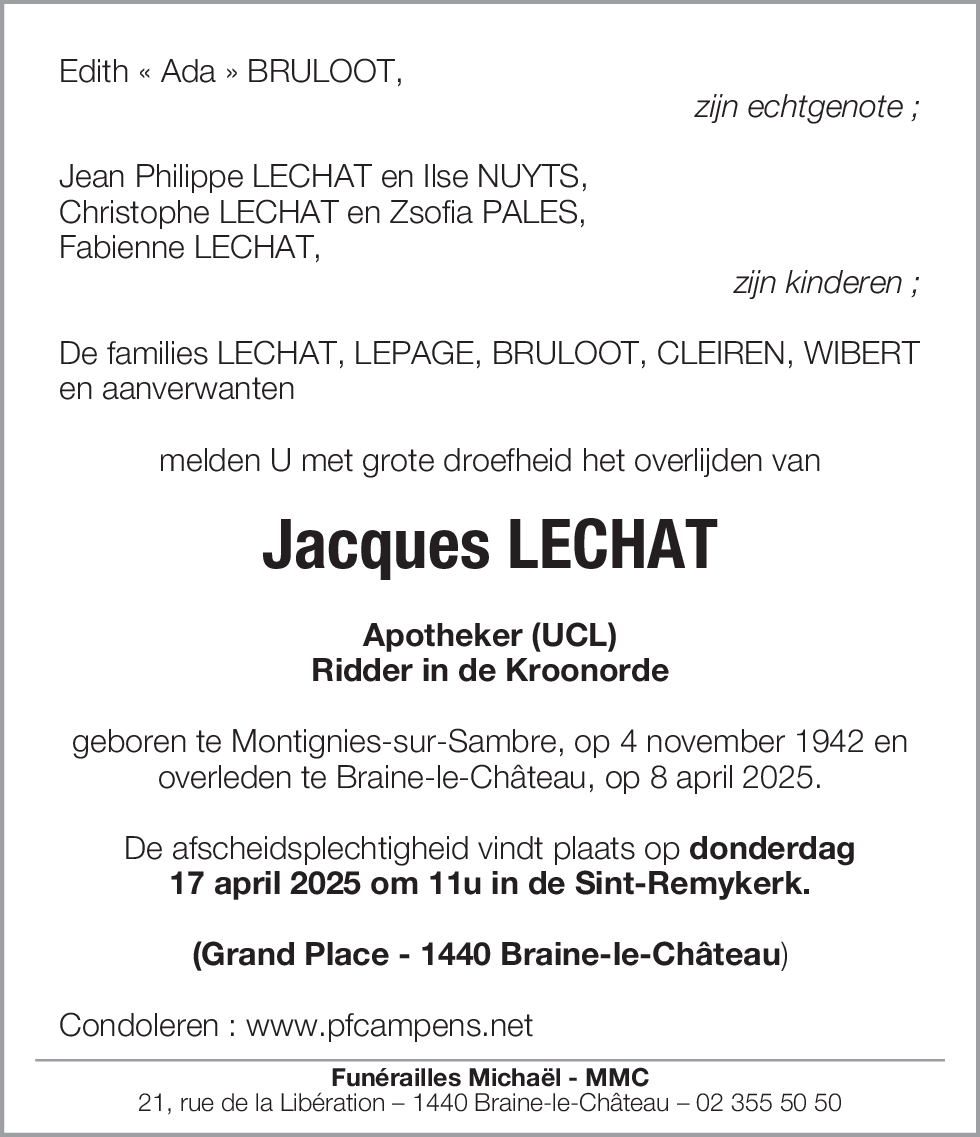 Jacques LECHAT