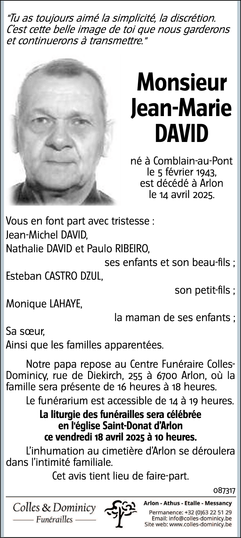 Jean-Marie DAVID