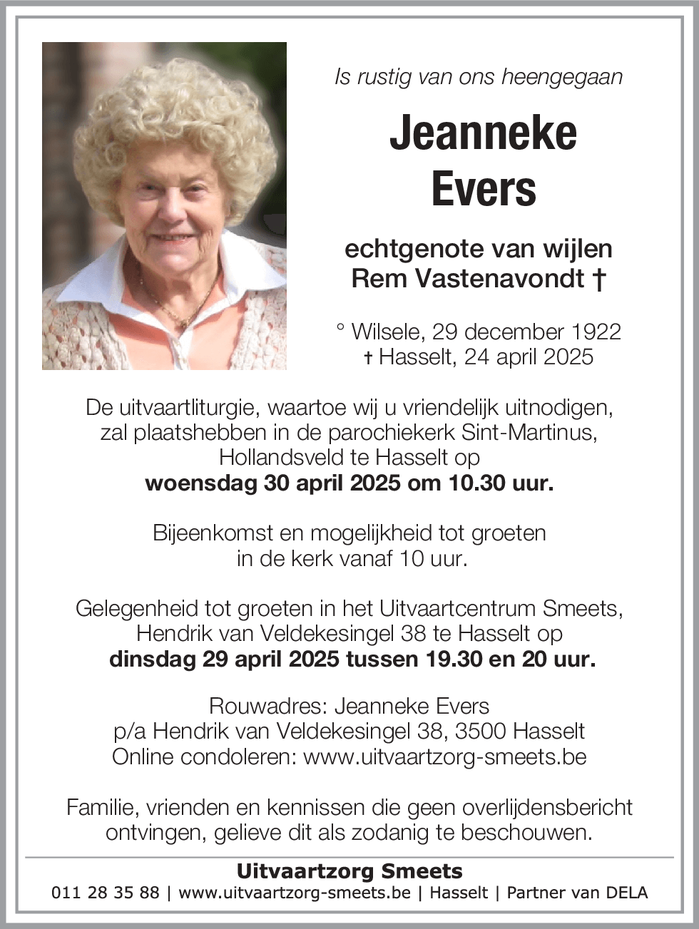 Jeanne Evers