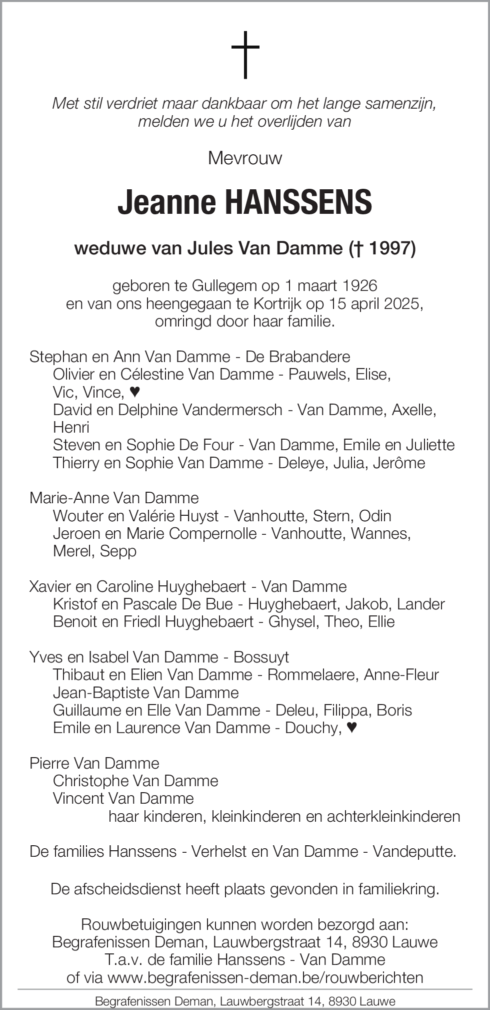 Jeanne Hanssens