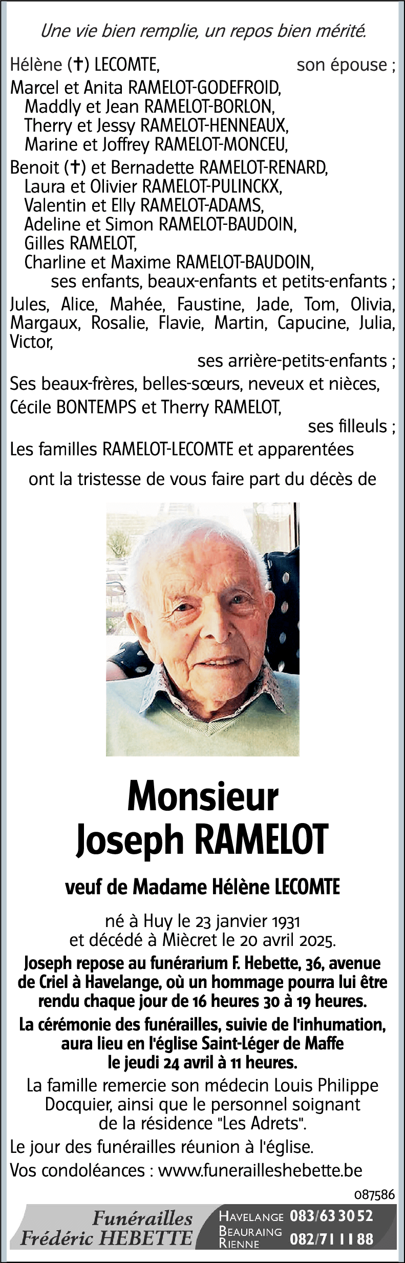 Joseph RAMELOT